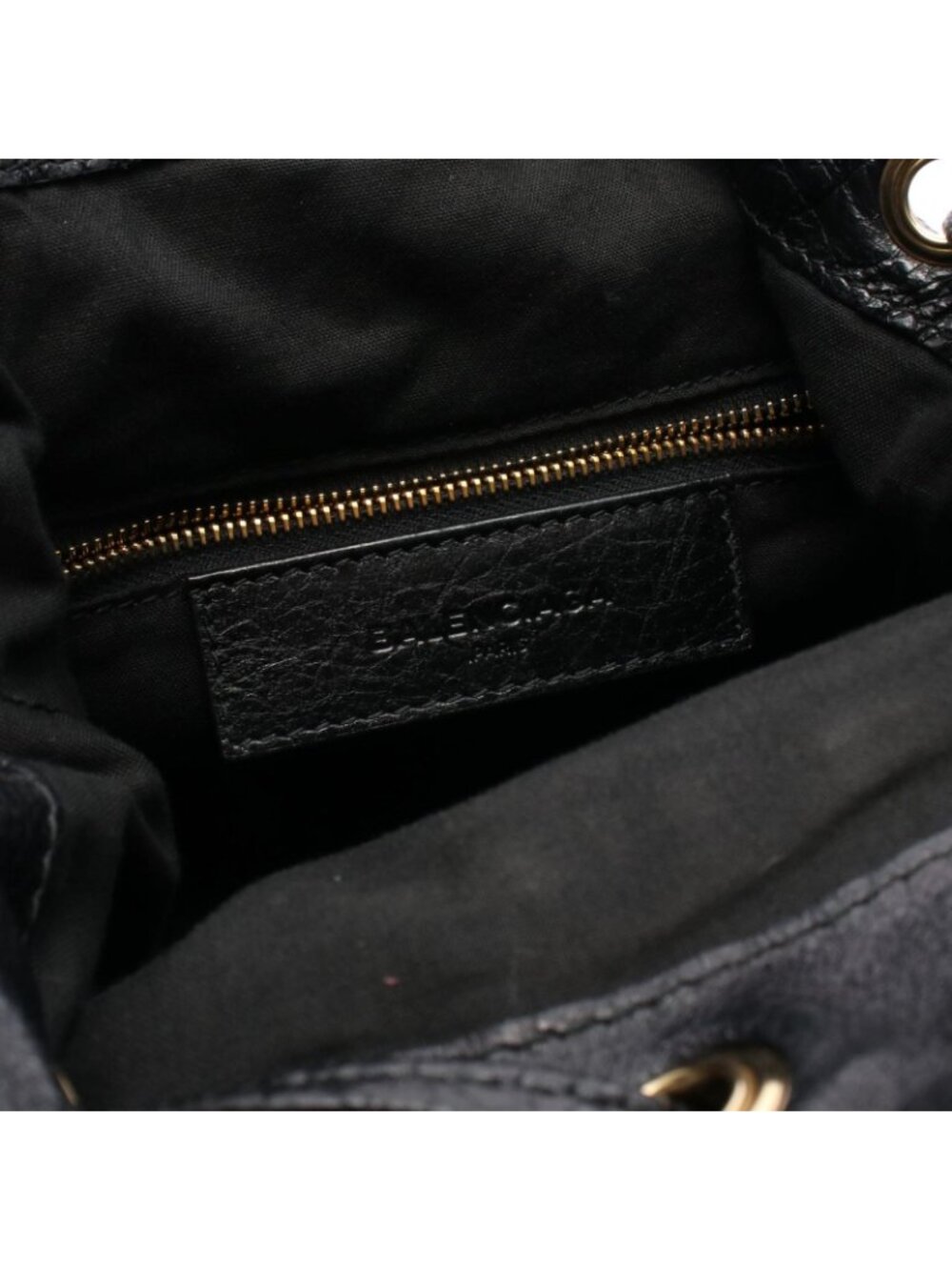 Balenciaga Handbag Giant Mini Pom 2-Way Black Leather - Picture 4 of 6